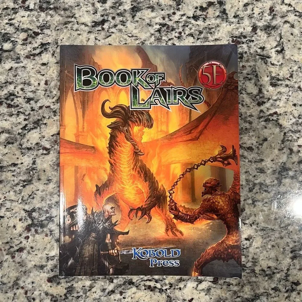 Kobold Press Book of Lairs 5E D&D TTRPG Adventures Fantasy